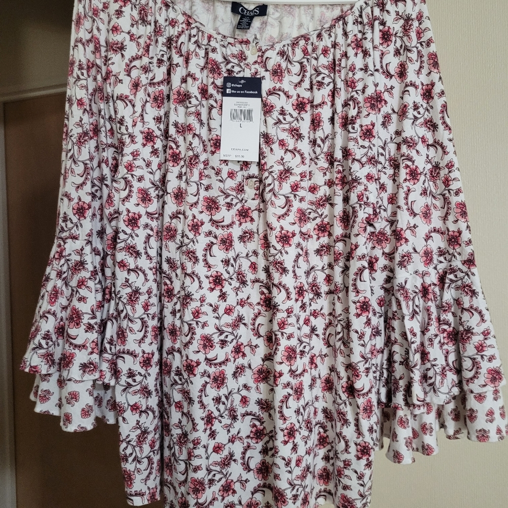 Chaps ladies peasant blouse